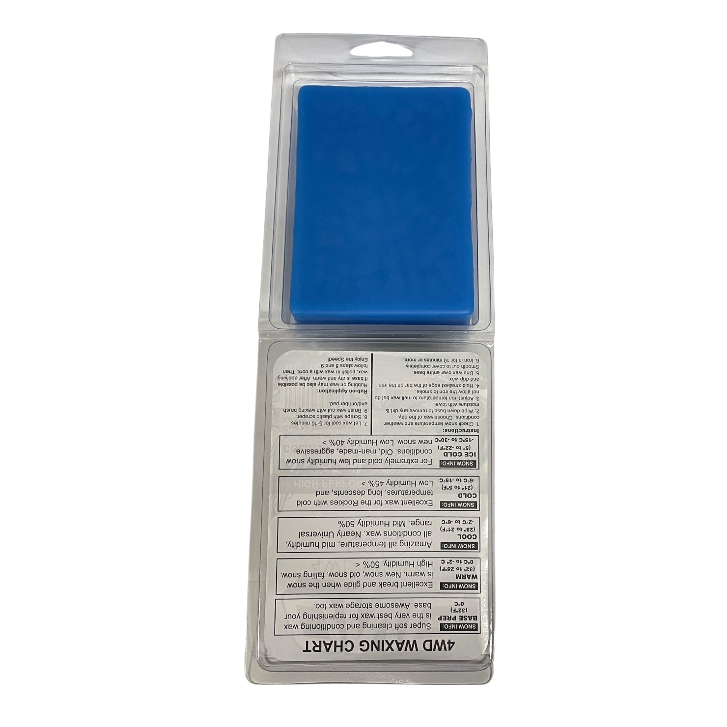 4WD 165g Cold Temperatures Snowboard/Ski Wax 165g