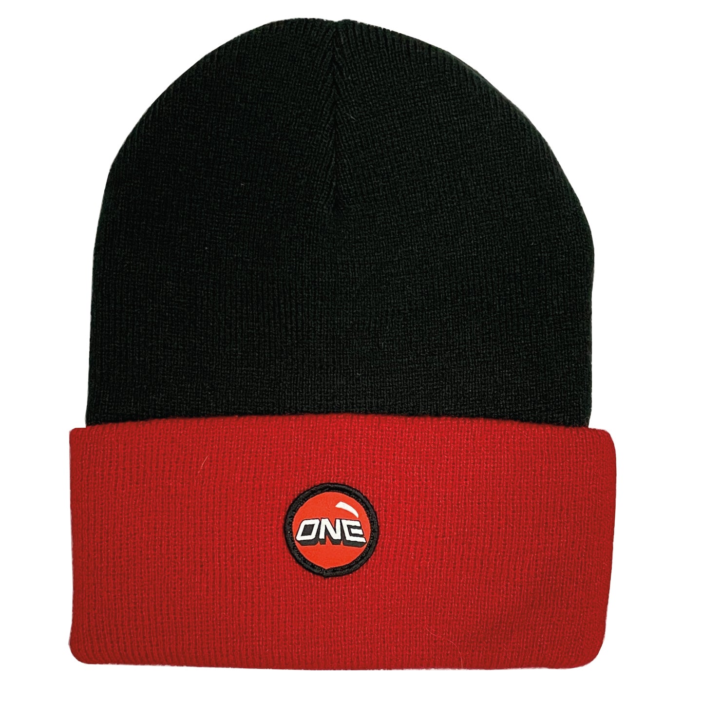 ONE MFG Red Cuff Beanie / Red Cuff on Black (Limited Run)