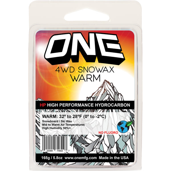 4WD 165G Warm Snowboard Wax - One Ball