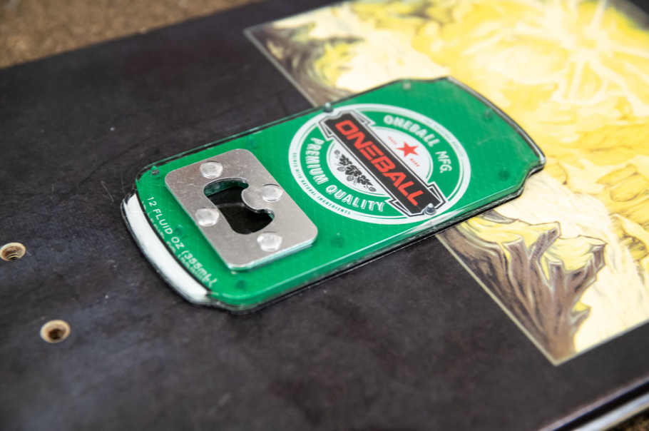 Heine Bottle Opener Snowboard Stomp Pad
