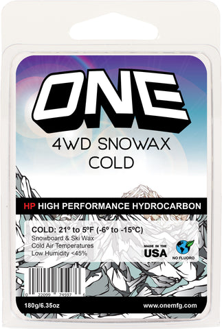 4WD Wax™ 3-Pack 180g. x 3 Assorted Temperature Cool/Universal-Cold-Warm Pack Snowboard/Ski Wax 540g/19.05oz