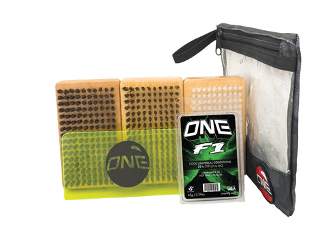 One Mfg Waxing Brush Kit- Nylon, Brass, Horsehair