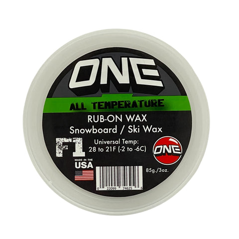 F1 Rub-On All Temperature/ Universal Speed Conditions Formula- Snowboard / Ski Wax 85g