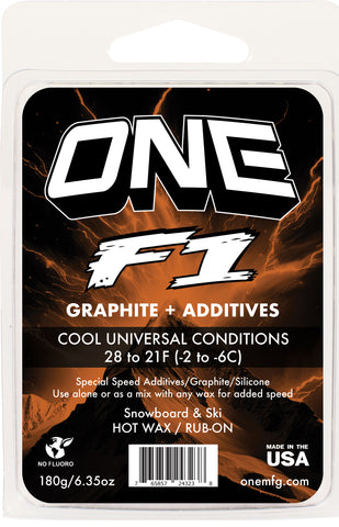 F1 Graphite Plus / Universal Speed Conditions 180g Snowboard / Ski Wax