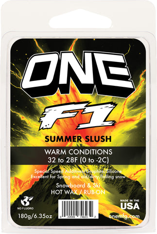 F1 Summer Slush Warm Conditions Snowboard / Ski Wax