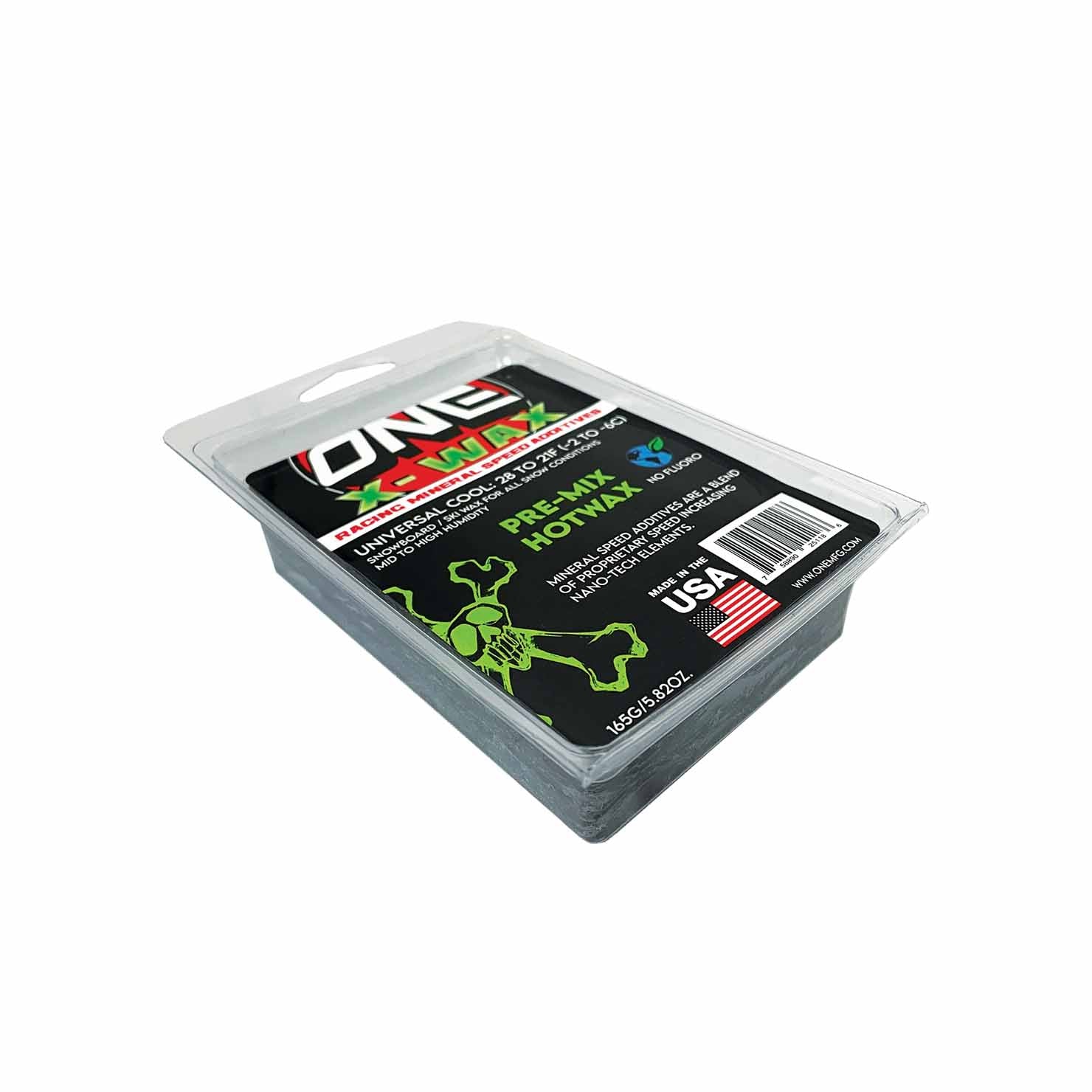 One Mfg One Mfg X-Wax 165 PRE-MIX Snowboard Wax, Ski Wax - Racing Wax- Four ...