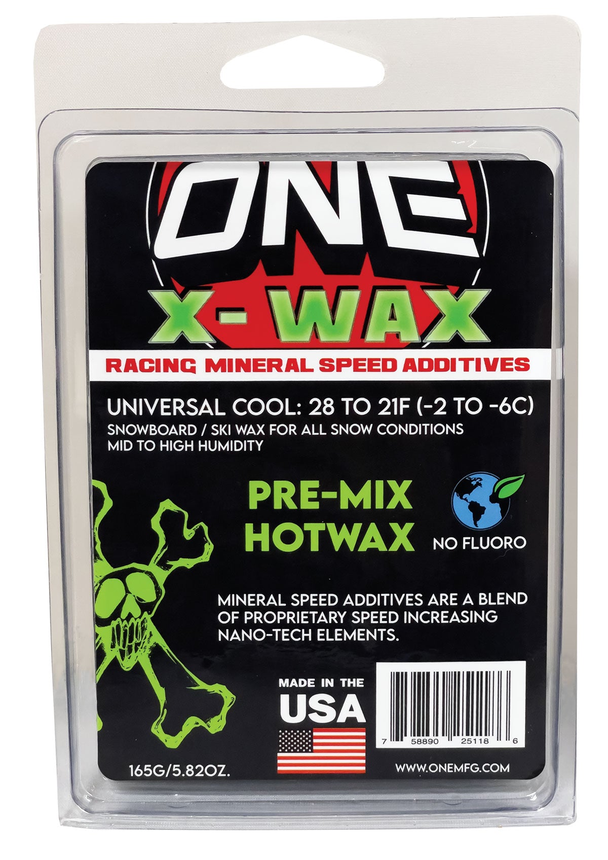 X-Wax Mineral Speed Additive Race Wax Snowboard / Ski Wax 165g PRE-MIX