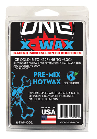 X-Wax Mineral Speed Additive Race Wax Snowboard / Ski Wax 165g PRE-MIX