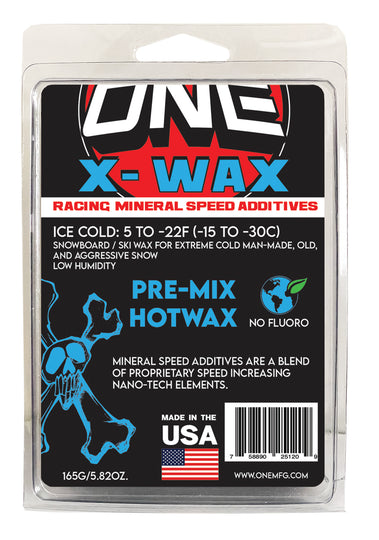 X-Wax Mineral Speed Additive Race Wax Snowboard / Ski Wax 165g PRE-MIX