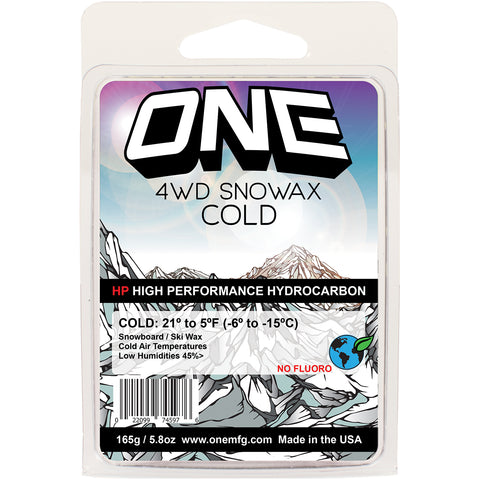 4WD 165g Cool / All Temperature / Universal Snowboard Wax / Ski Wax