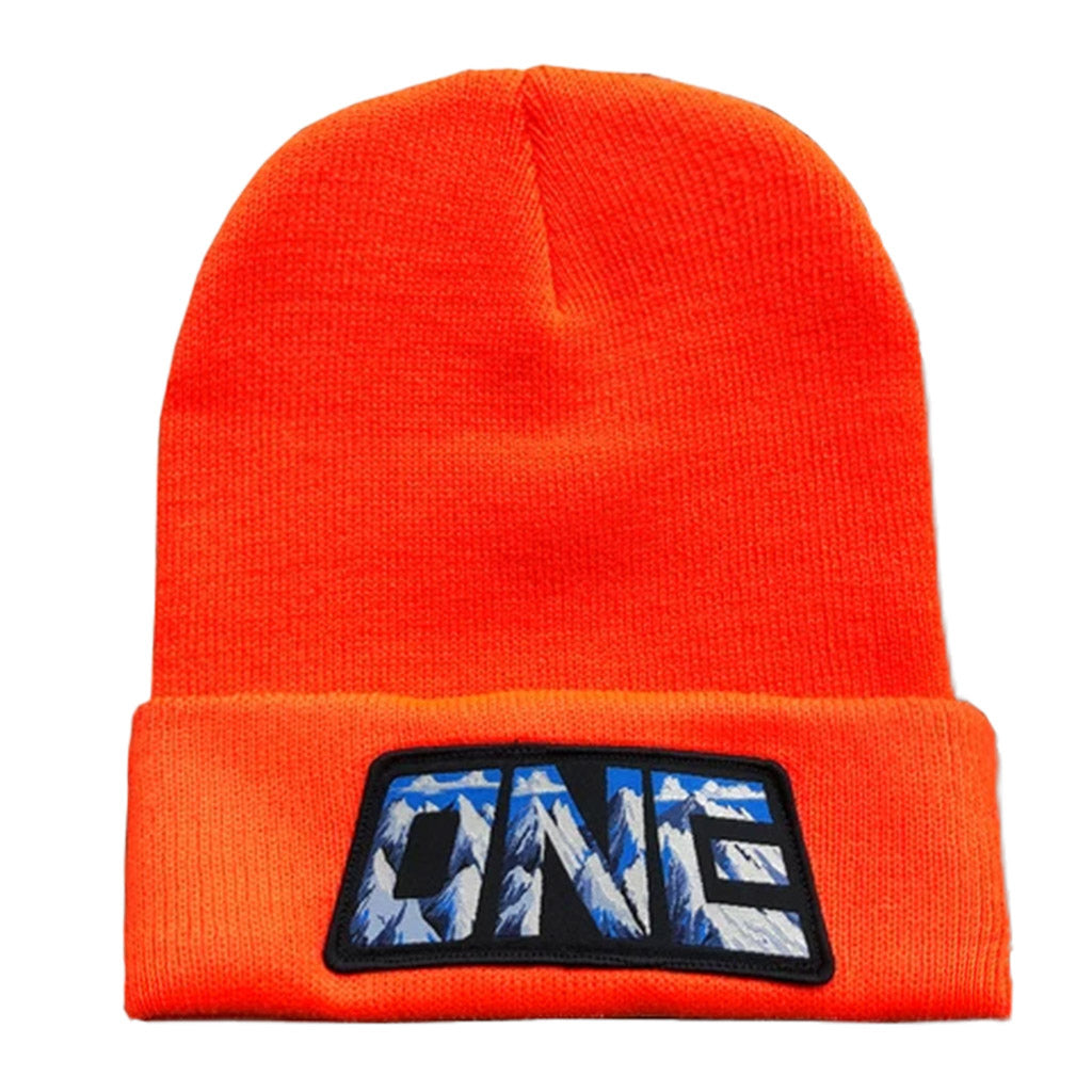 MFG ONE Beanie Hunter) / Store – MFG ONE Logo Orange Mountain (Pow