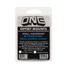 Snowboard Offset Mounts Wall Hanging System - One Mfg - Oneball Snowboard Accessories