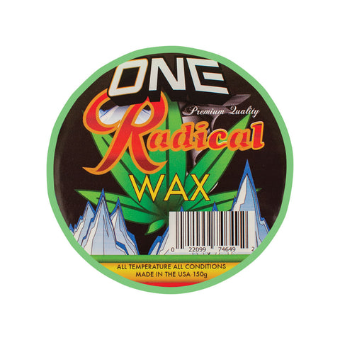 Green Radical Snowboard Wax - One Mfg - Oneball Snowboard Accessories